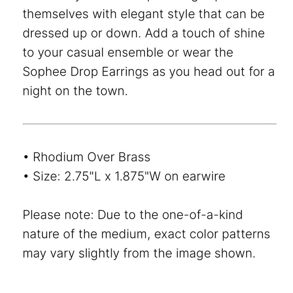 Kendra Scott Sophee drop earrings - Picture 4 of 5